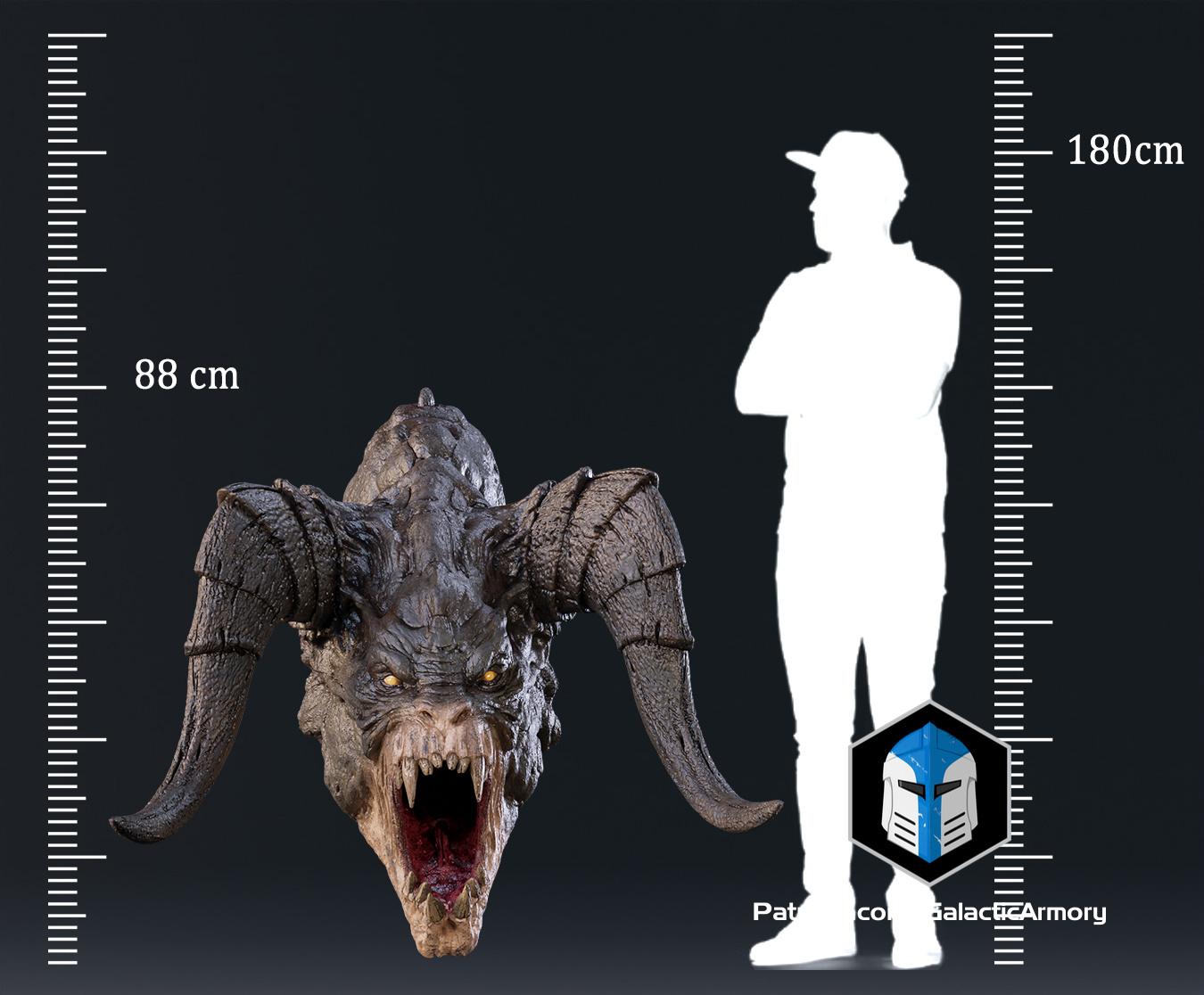 Fallout Deathclaw Trophy and Life Sized Wall Mount - 3D Print Files 3d model