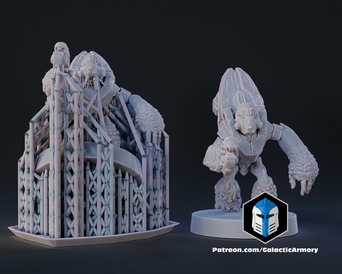 1:48 Scale Halo Grunt Miniatures - 3D Print Files 3d model