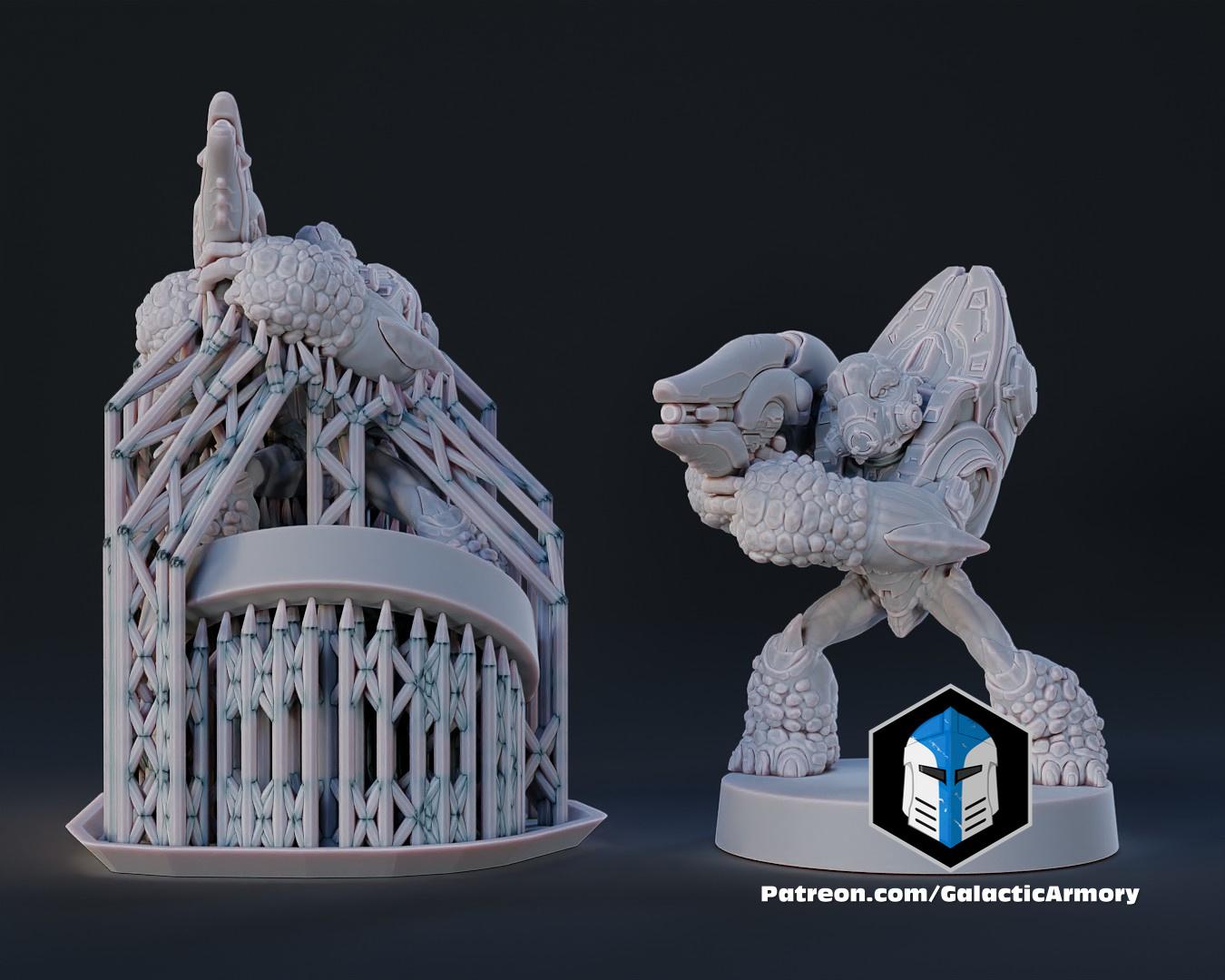 1:48 Scale Halo Grunt Miniatures - 3D Print Files 3d model