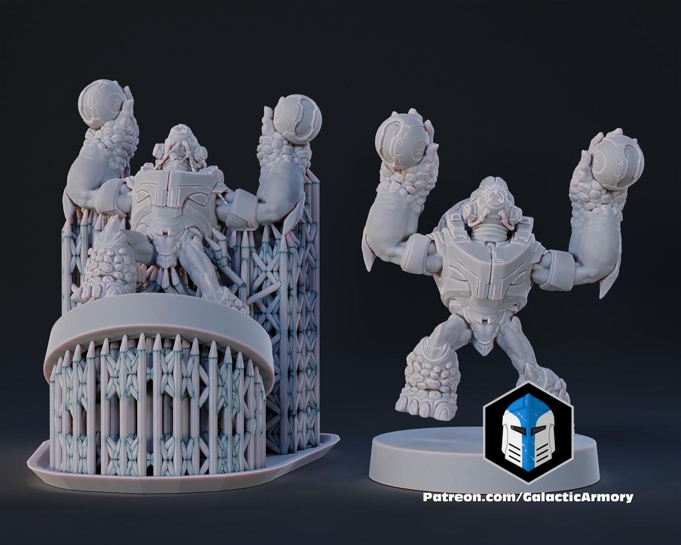 1:48 Scale Halo Grunt Miniatures - 3D Print Files 3d model