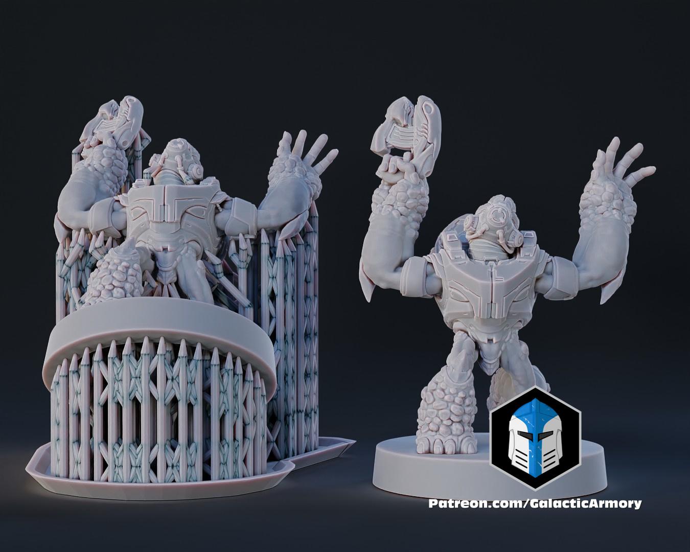 1:48 Scale Halo Grunt Miniatures - 3D Print Files 3d model