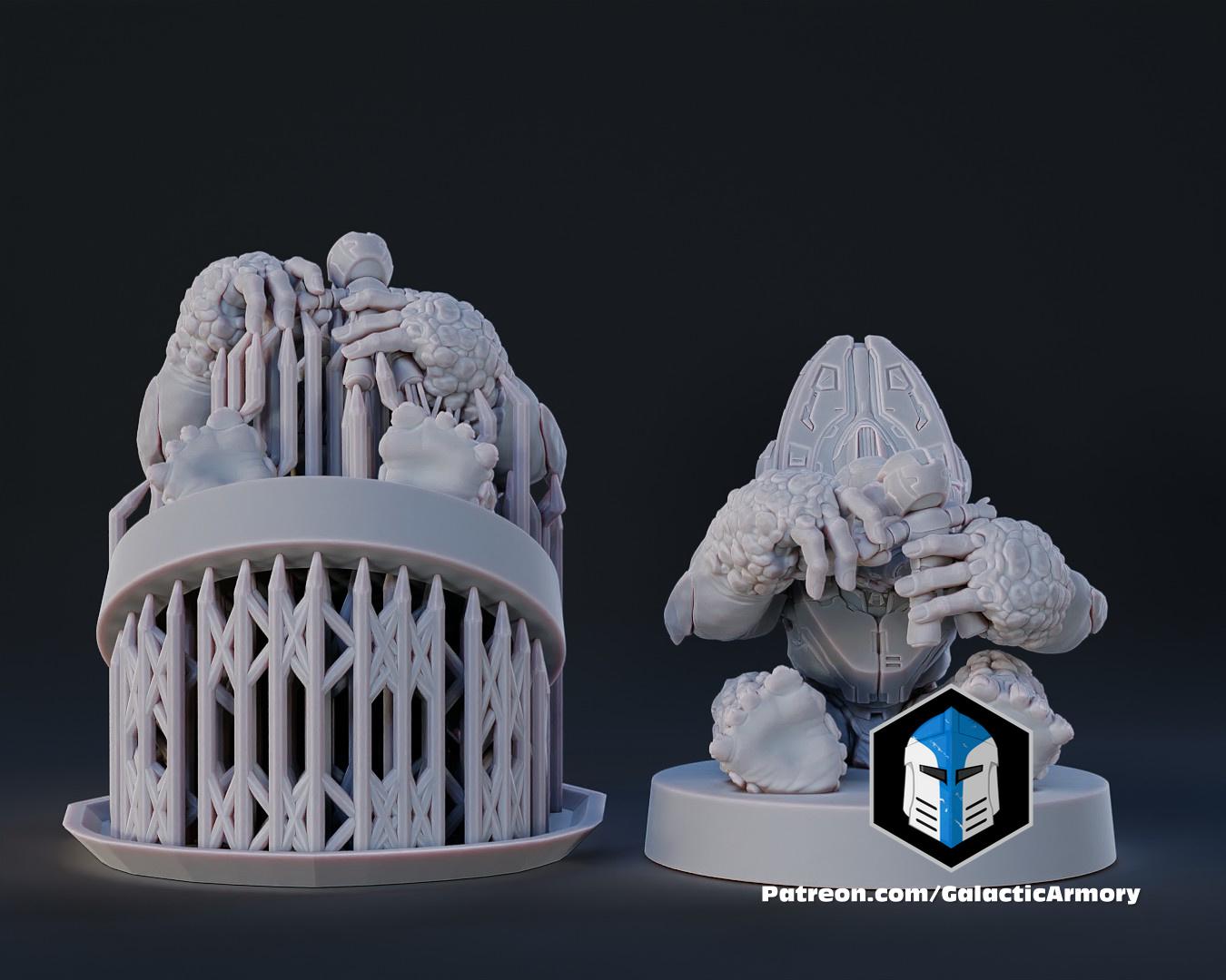 1:48 Scale Halo Grunt Miniatures - 3D Print Files 3d model