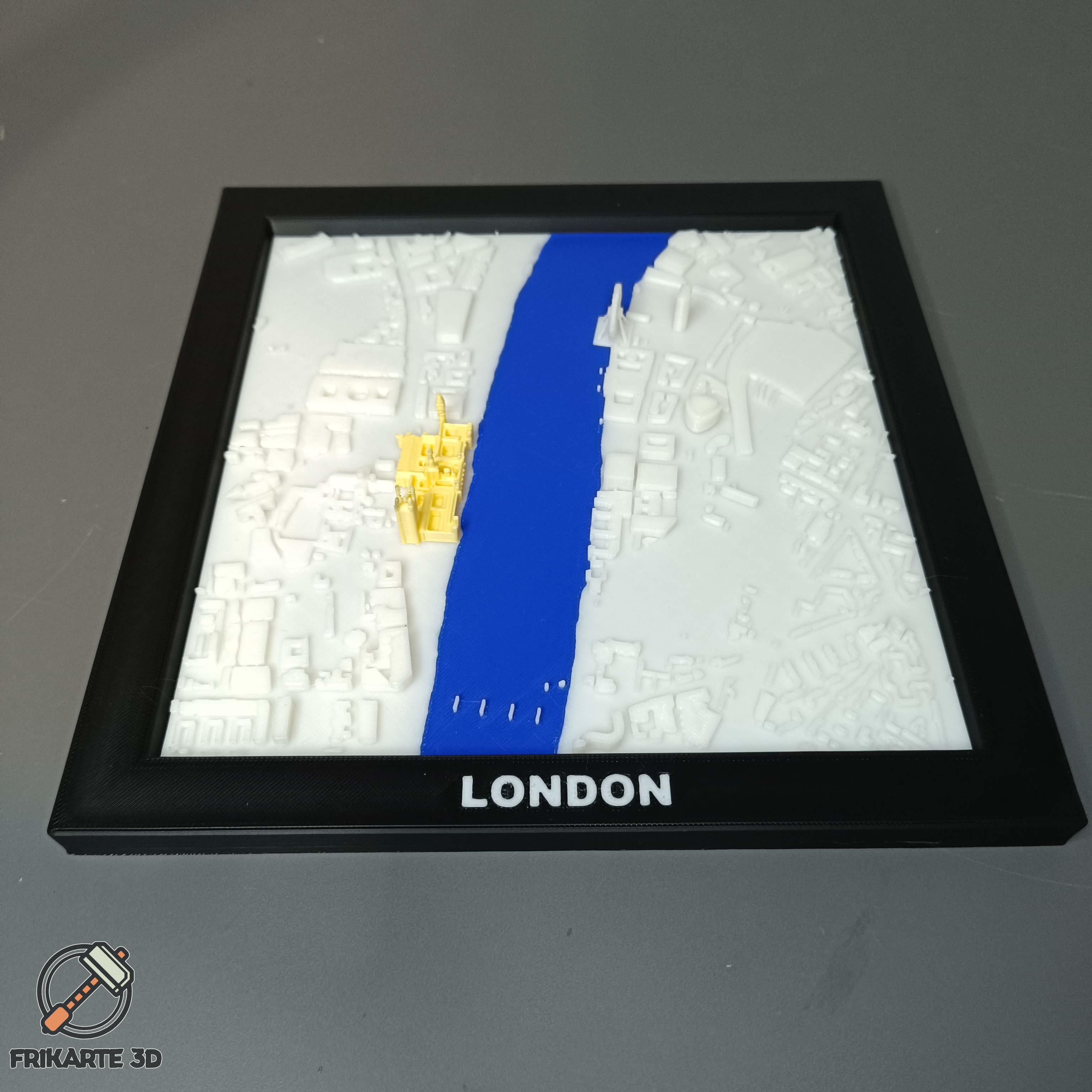 London Landmarks 3D City Map 3d model