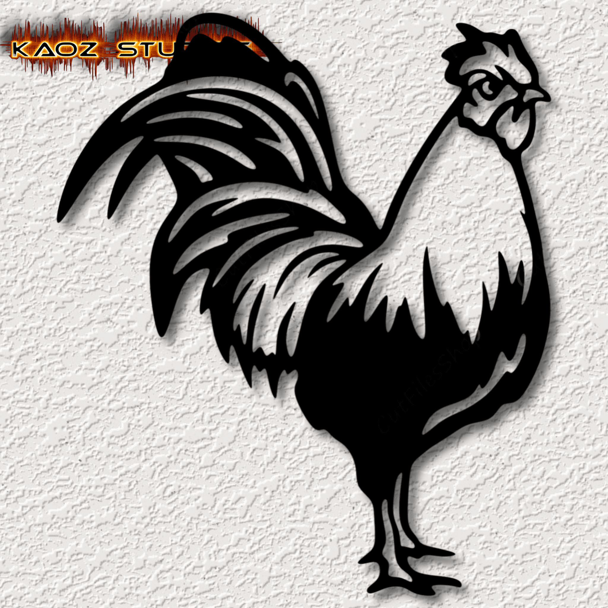 rooster wall art chicken wall decor farmhouse decoration 3d model