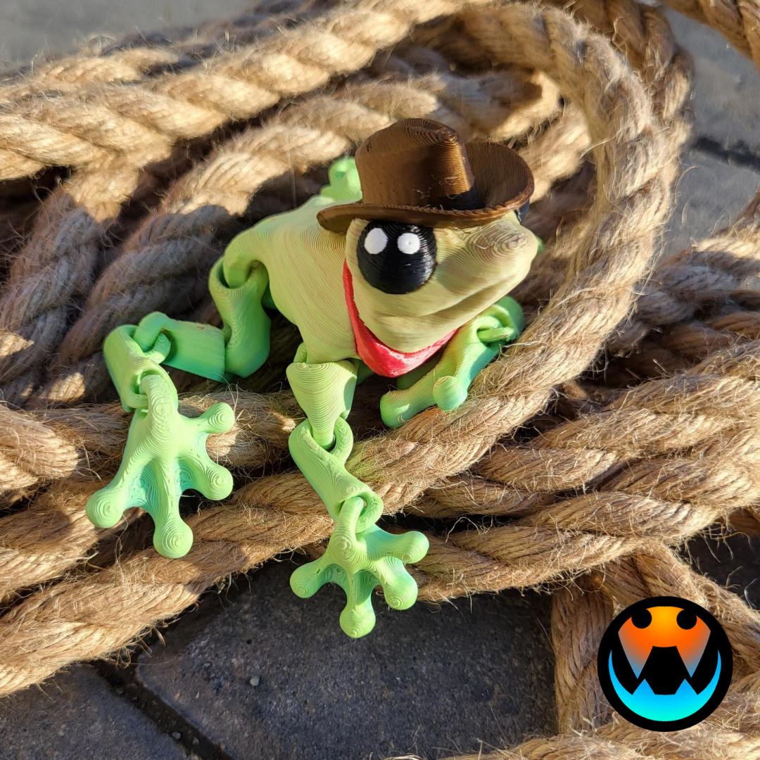 Cowboy Frog 3d model