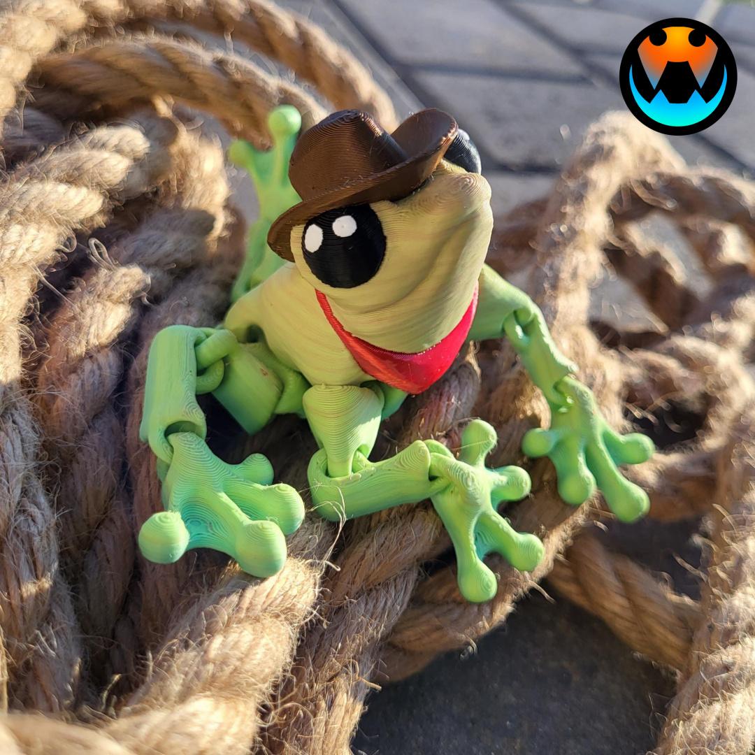 Cowboy Frog 3d model