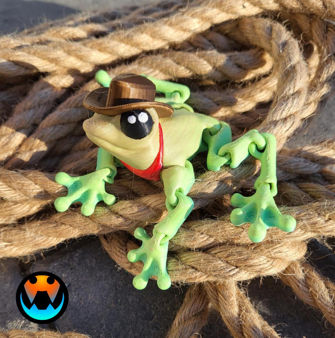 Cowboy Frog 3d model