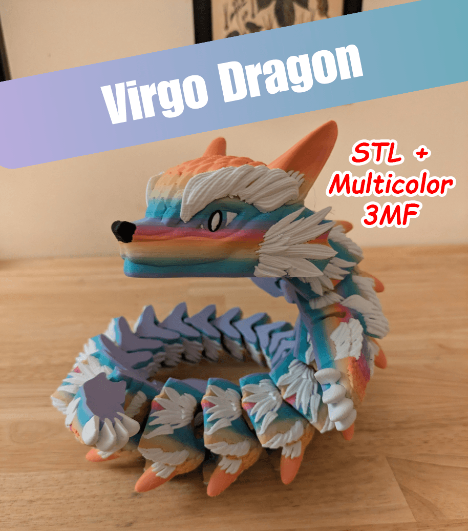 Virgo Dragon - Articulated Dragon 3d model