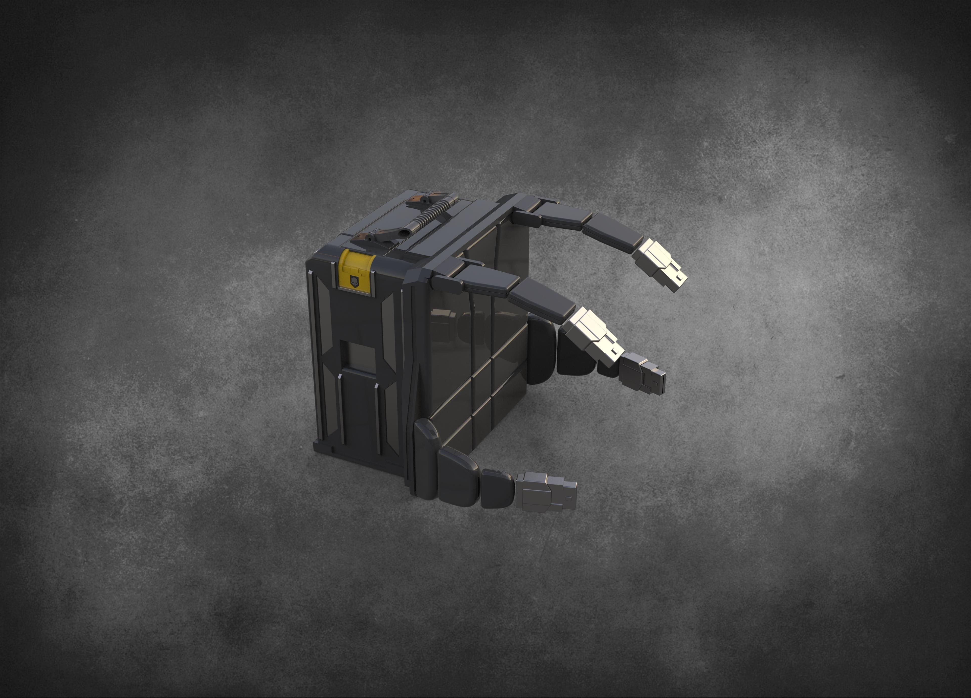Helldivers 2 - Autocannon Backpack - High Quality 3D Print Files! 3d model