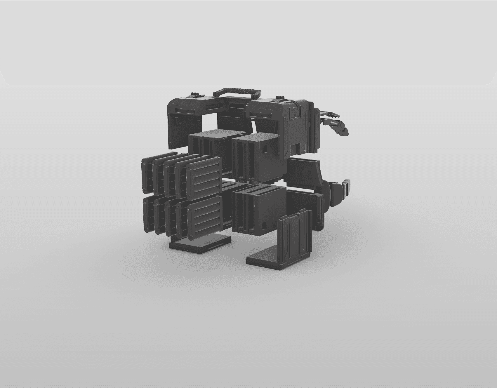 Helldivers 2 - Autocannon Backpack - High Quality 3D Print Files! 3d model