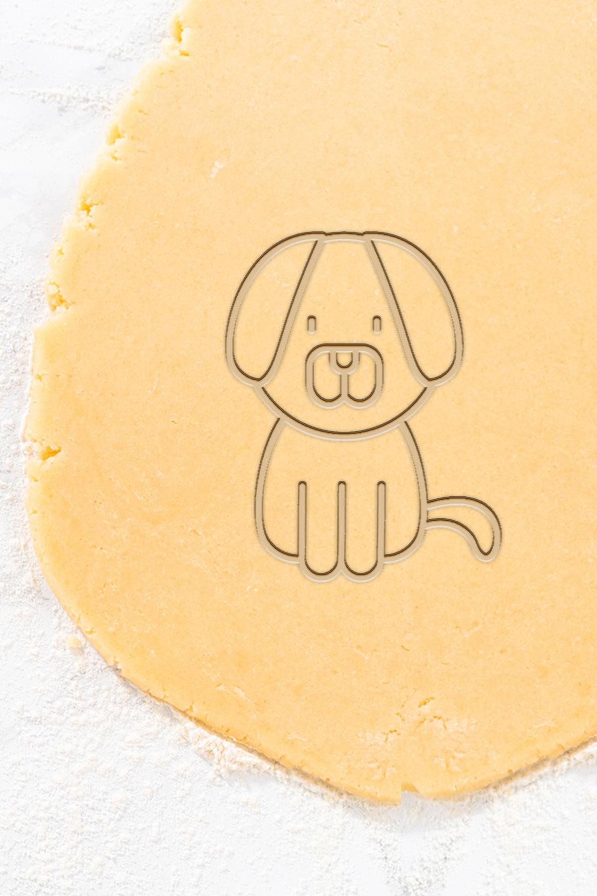 Dog Cookie Cutter, Biscuit Cutter 3d model