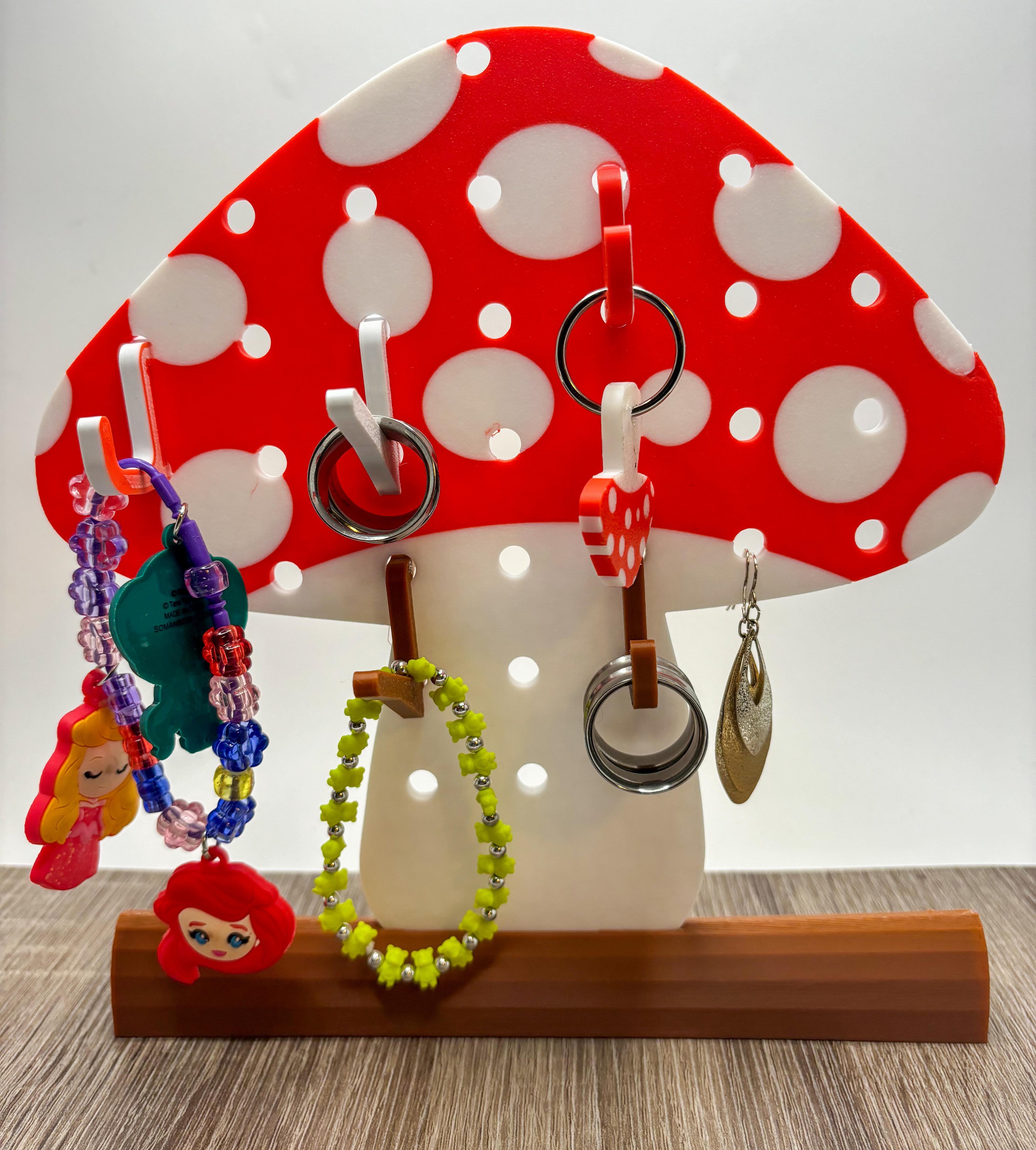 Desktop Pegboard - Amanita & Cloud 3d model