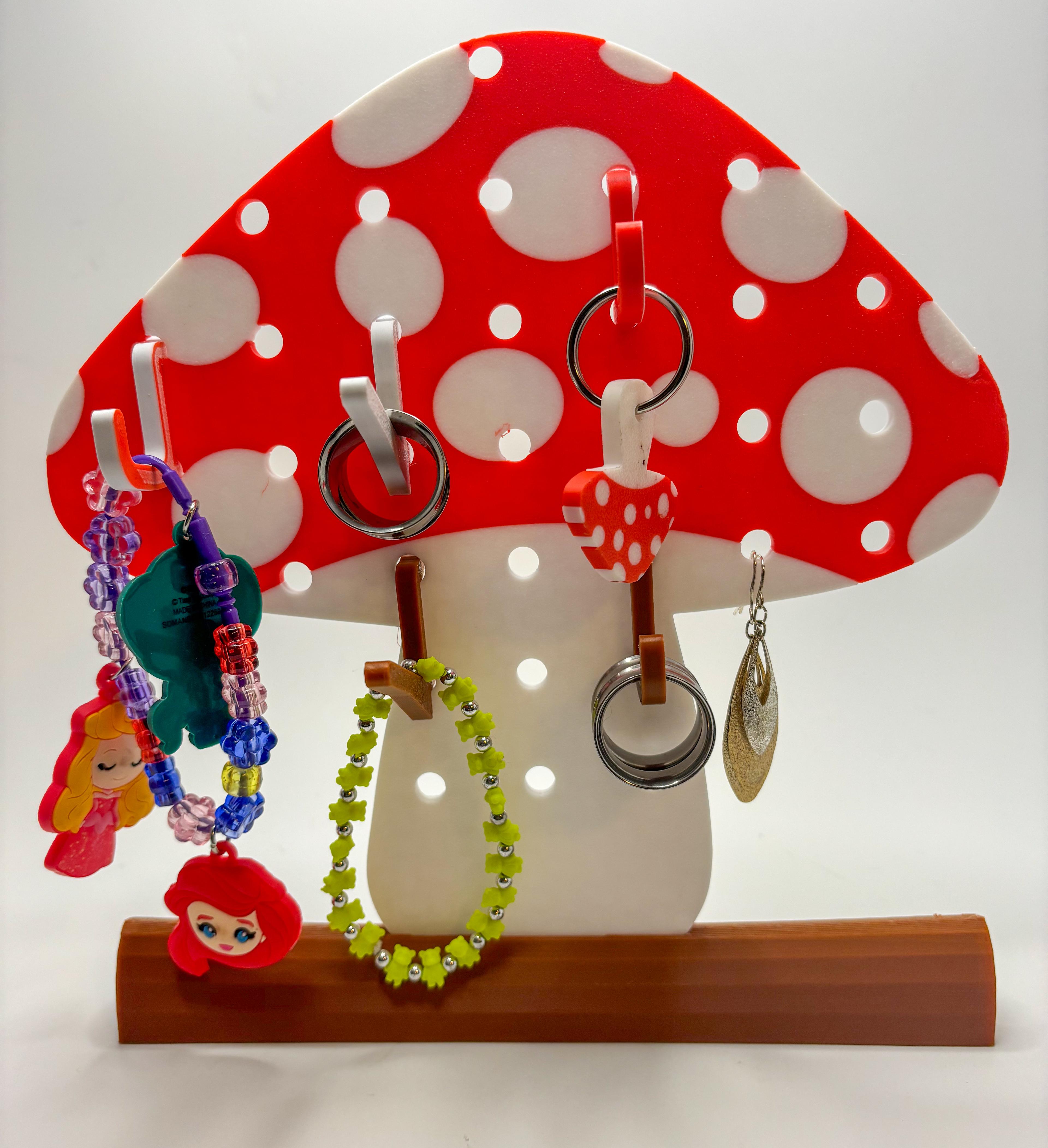 Desktop Pegboard - Amanita & Cloud 3d model