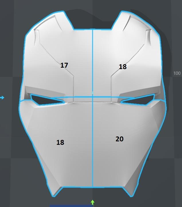 Iron Man Mark 46 Helmet (Captain America Civil War) 3d model