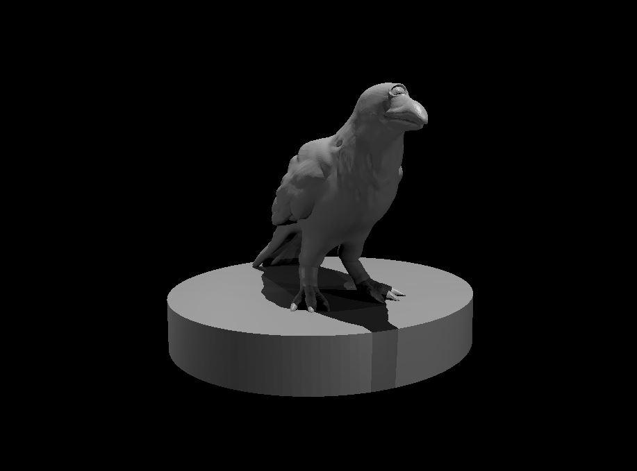 One-Eyed Raven - One-Eyed Raven - 3d model render - D&D - 3d model