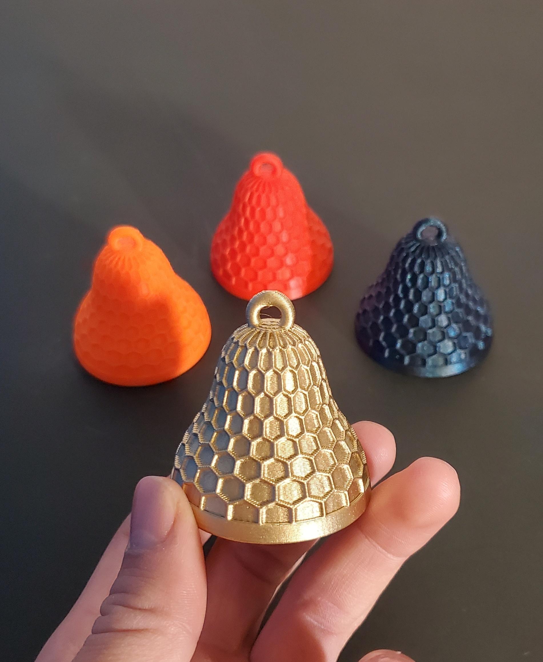 Print-in-Place Bells - Really cool bells. Thanks Dave! - 3d model