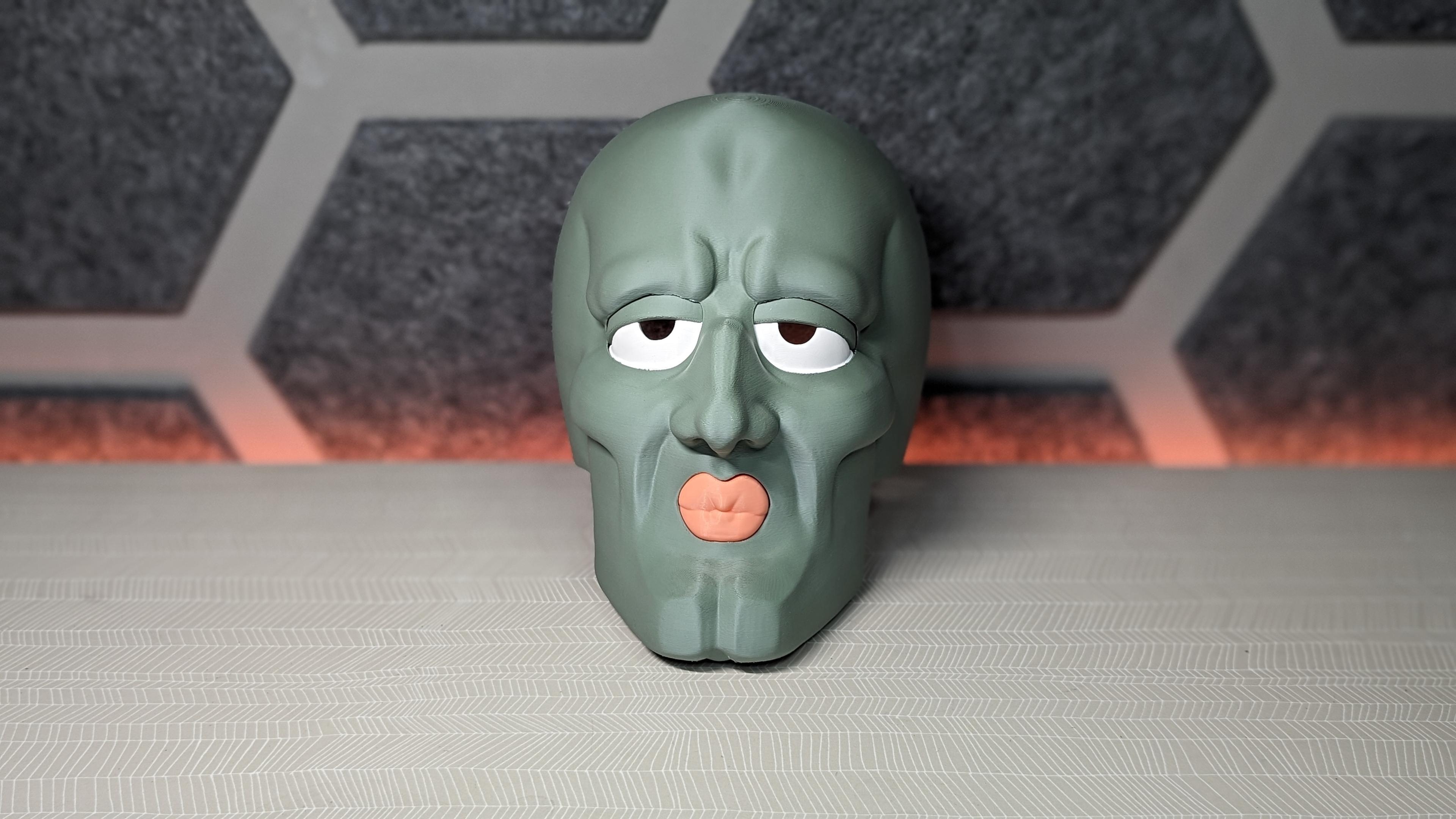 Handsome Squidward Mask 3d model