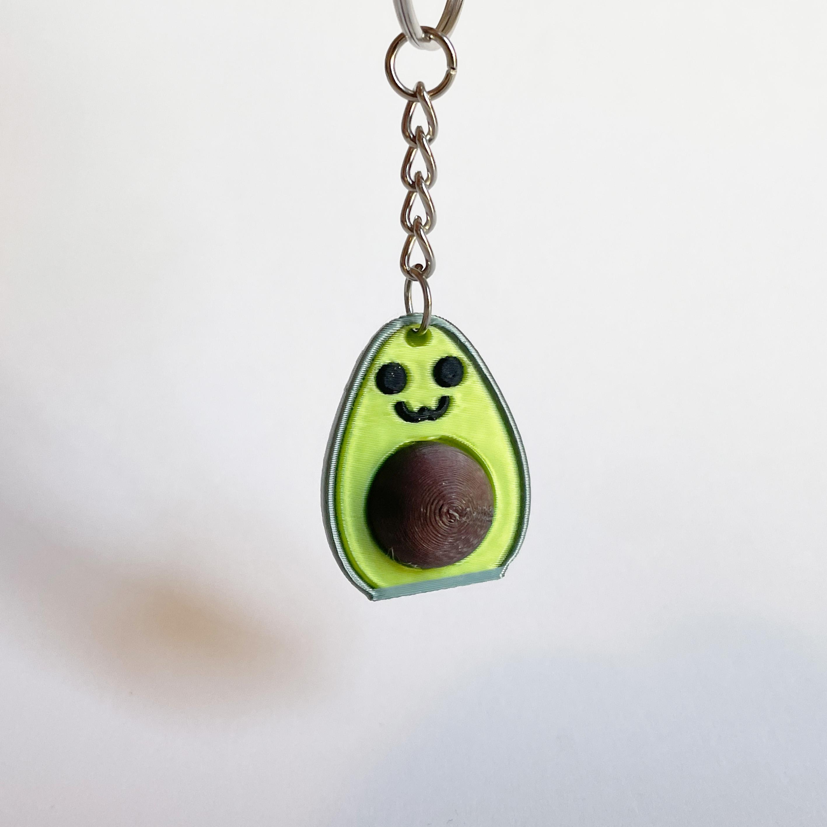 Friendship / Love Avocado Cute keychain 3d model