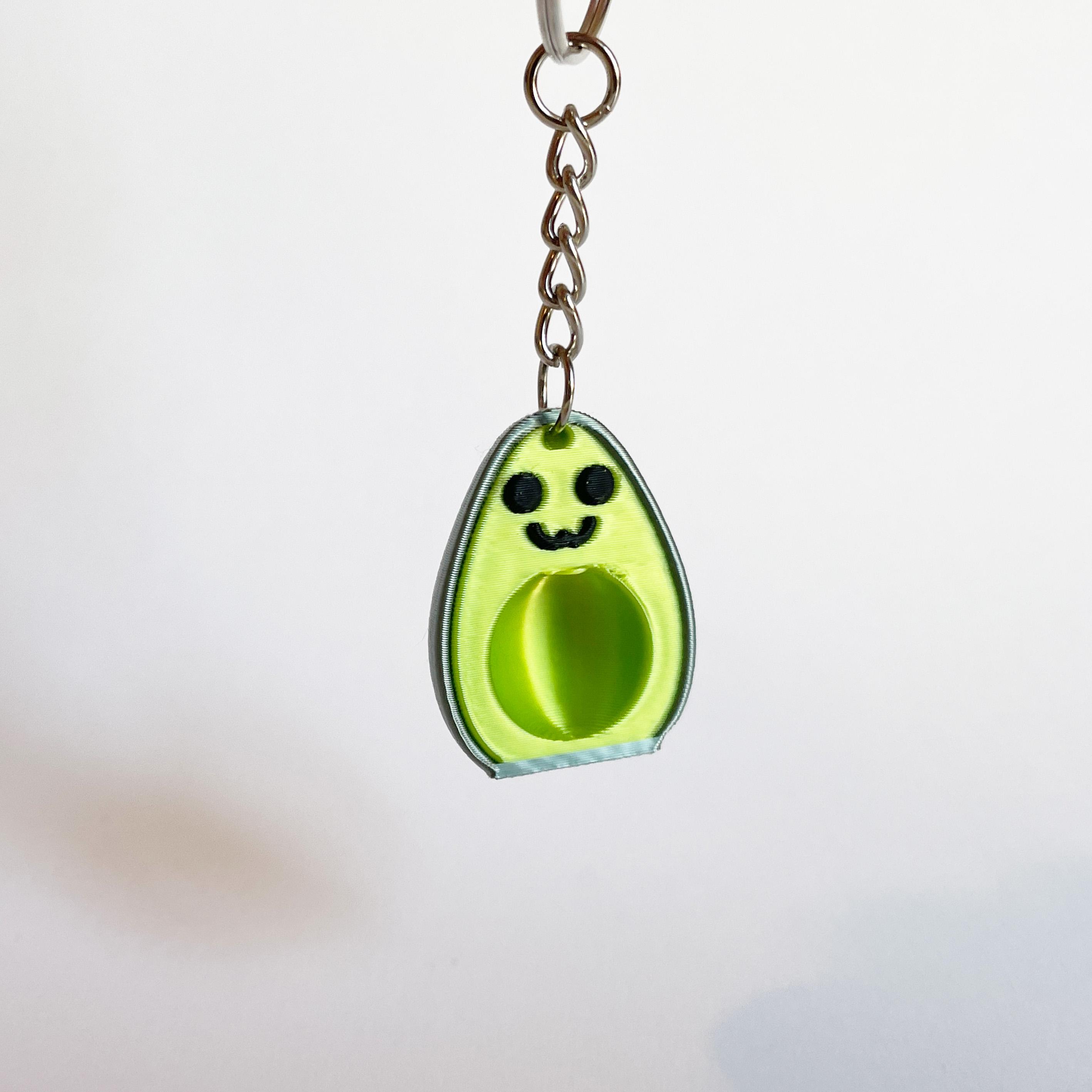 Friendship / Love Avocado Cute keychain 3d model