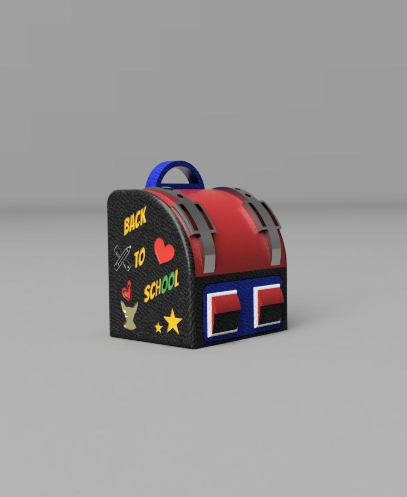  #BackToSchool-School bag 3d model