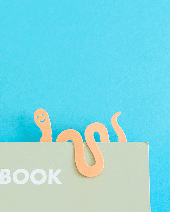 Bookworm // Bookmark, Paperclip 3d model