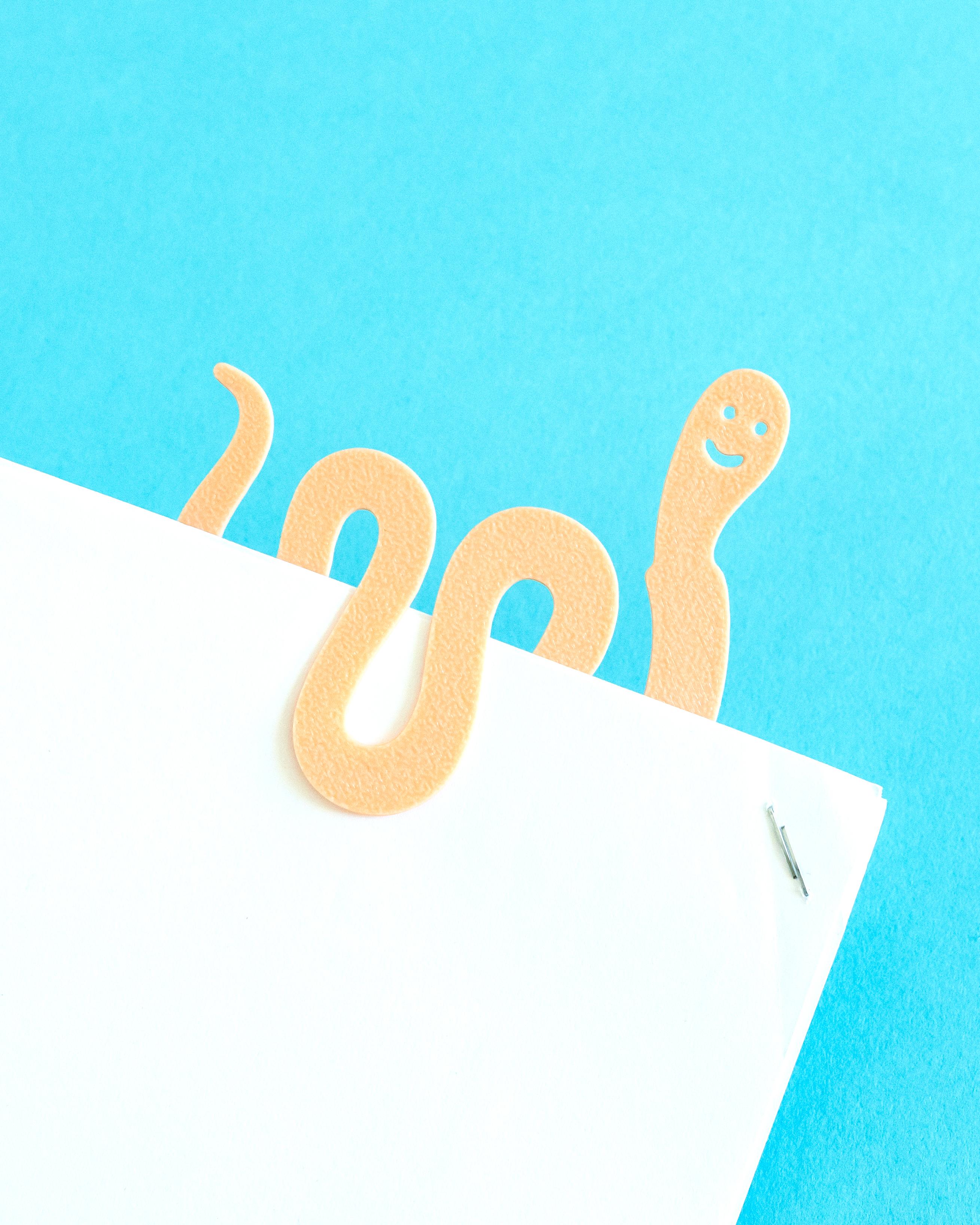 Bookworm // Bookmark, Paperclip 3d model