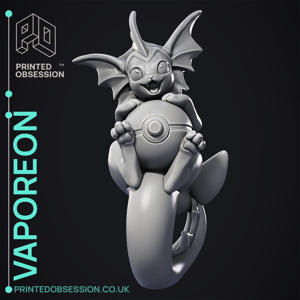 Vaporeon Swimming - Pokemon - Fan Art 3d model