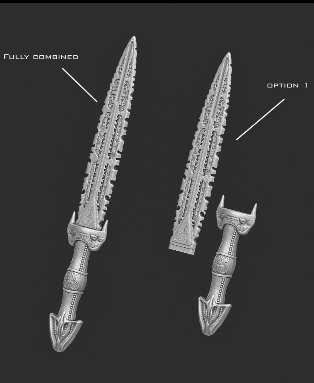 Irgun's knife 3d model