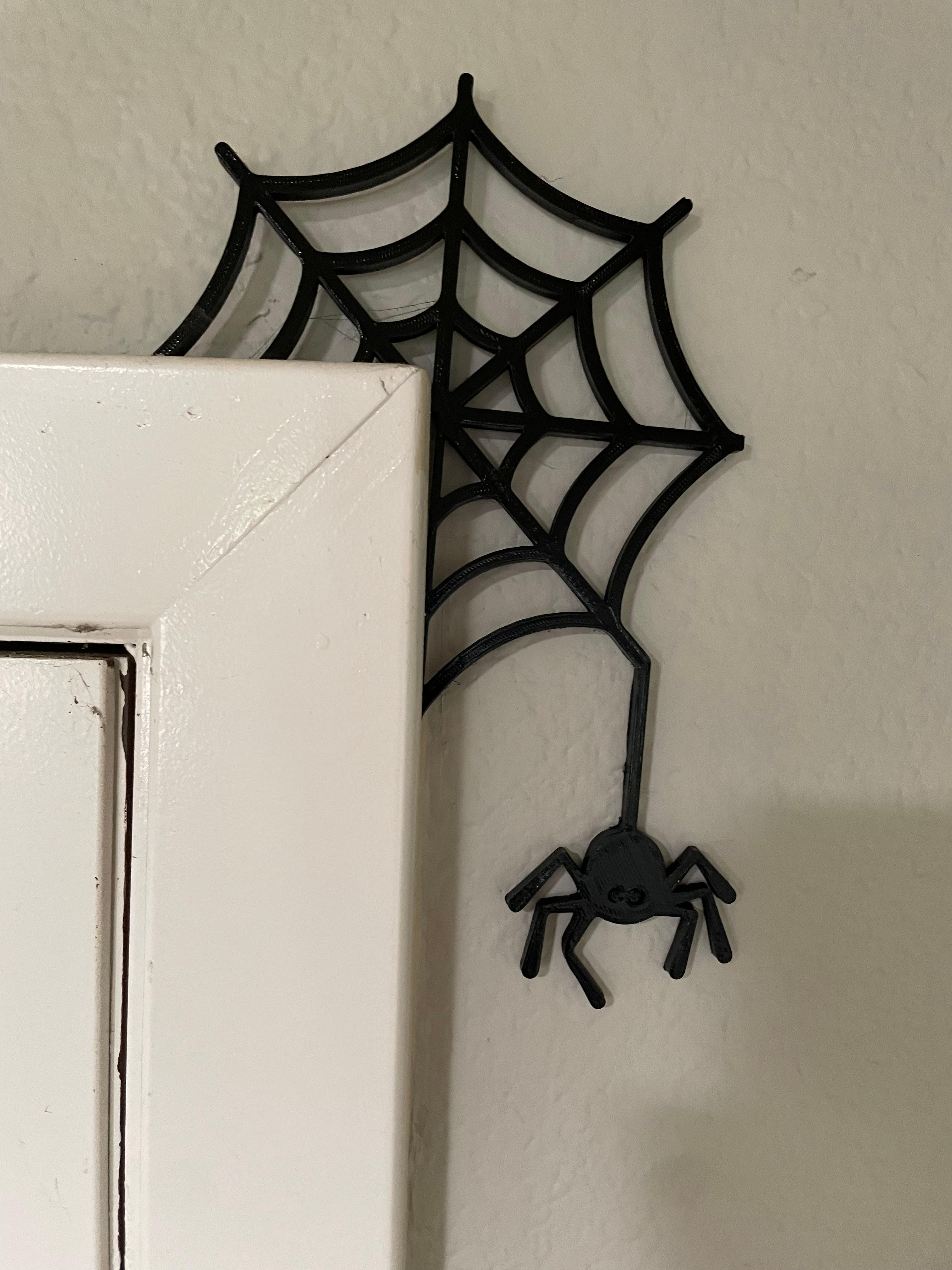 Spider web door hanger 3d model