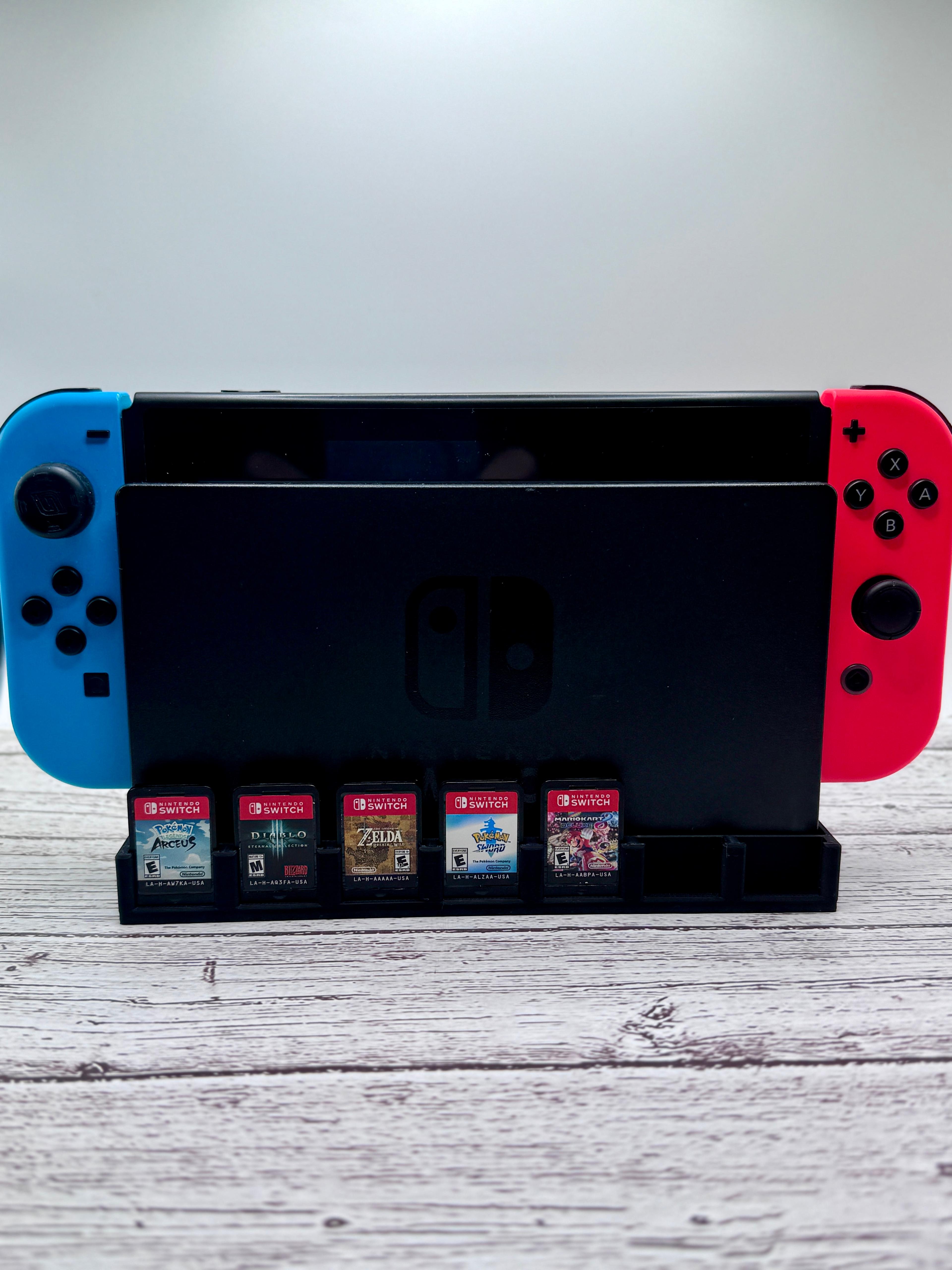 Basic Switch Stand and Game Holder 3d model