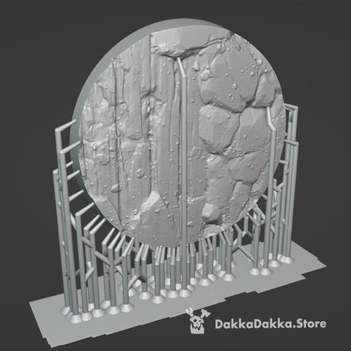 Decorative bases "Ruins" Set 3d model