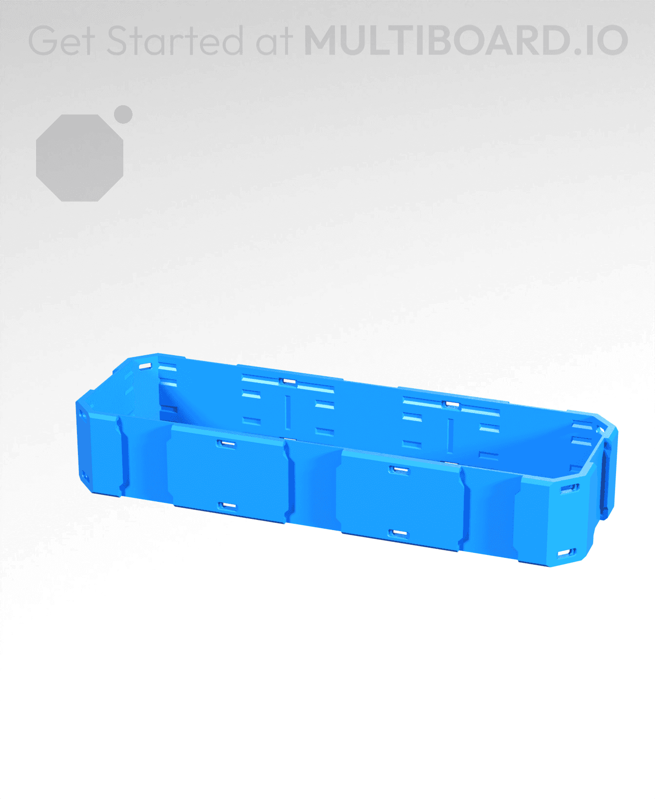 3x1x0.5 - Shell Edge - Multibin Shell Ring 3d model