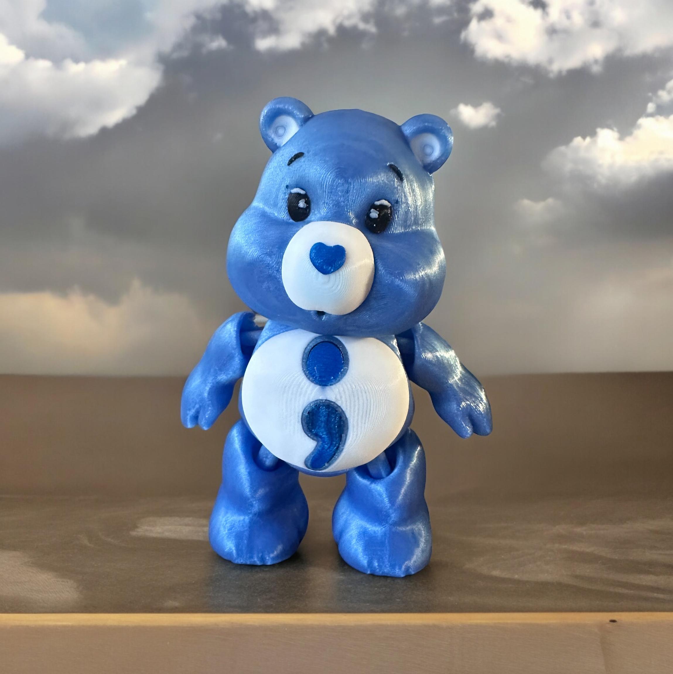 Suicide Prevention, Caring Bear, Articulated, Flexi, Flexible, Special 3d model
