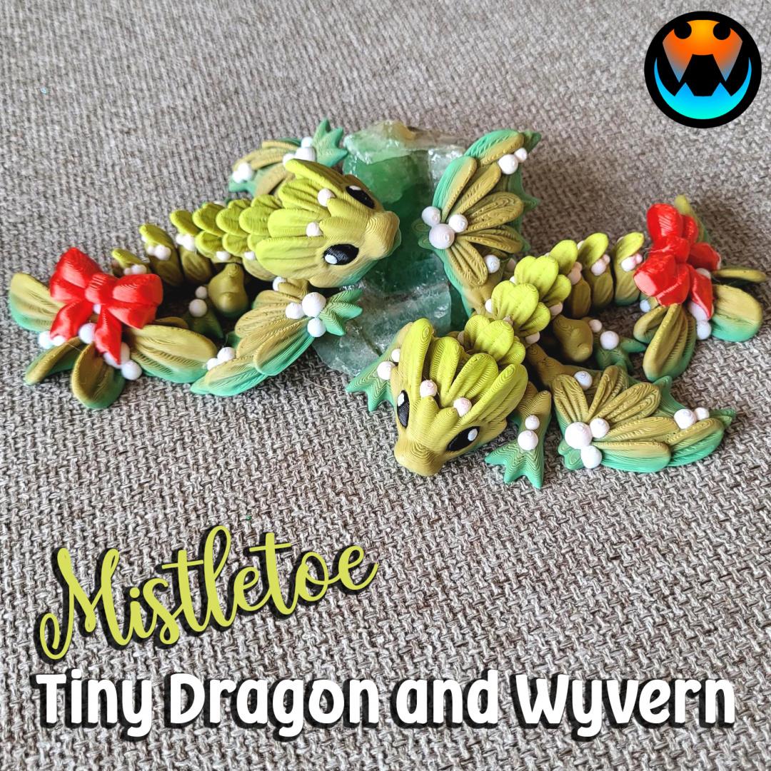 Tiny Mistletoe Dragon & Wyvern 3d model