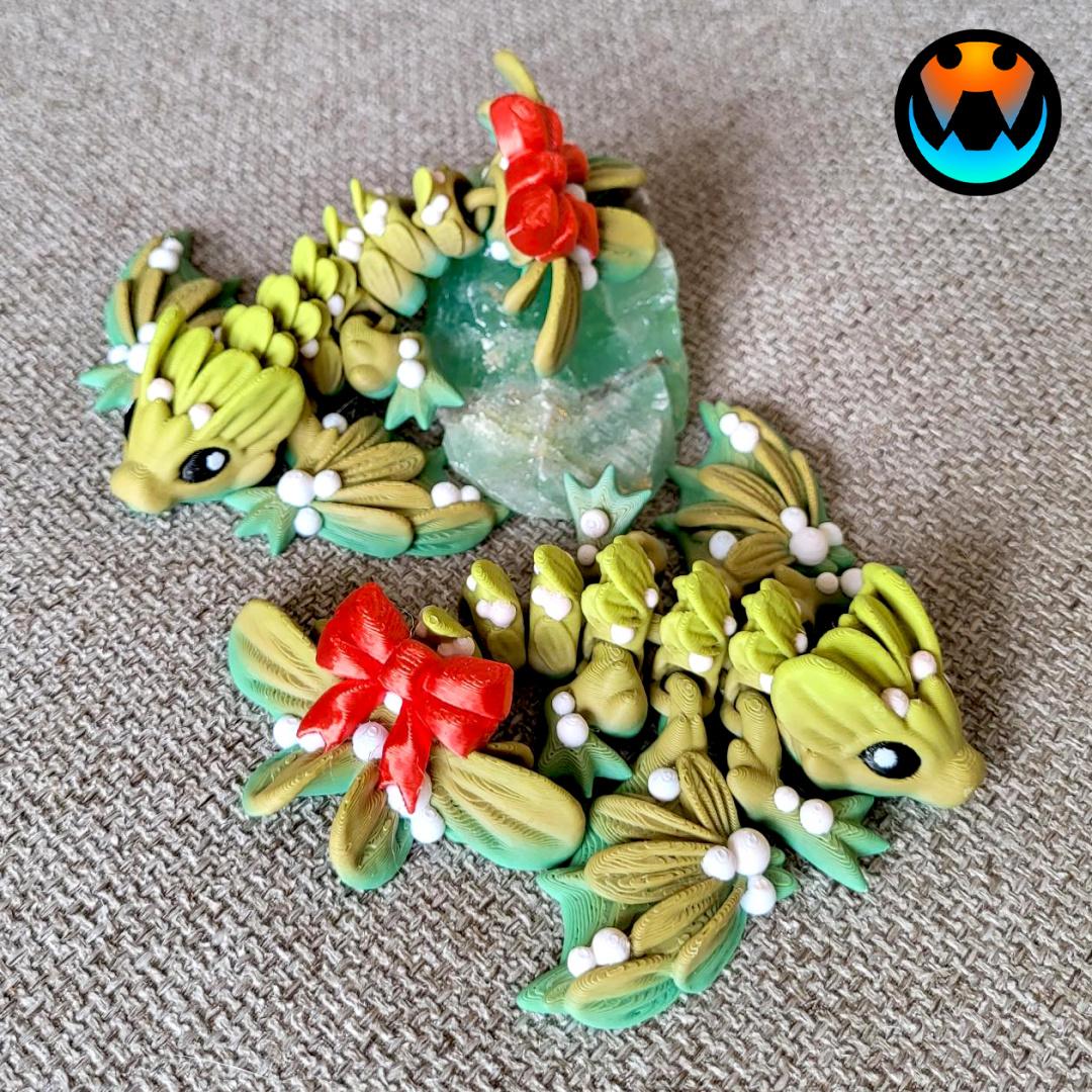 Tiny Mistletoe Dragon & Wyvern 3d model