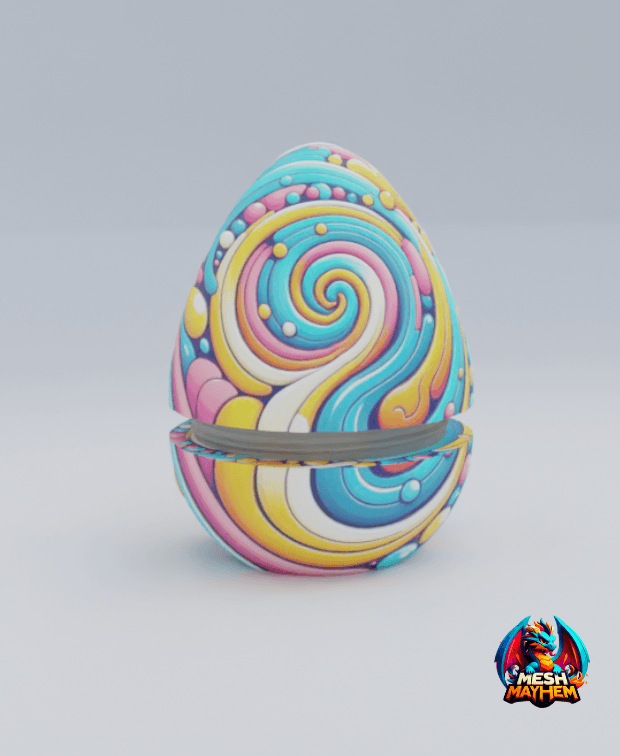 Articulated Dragon Egg 7  3d model