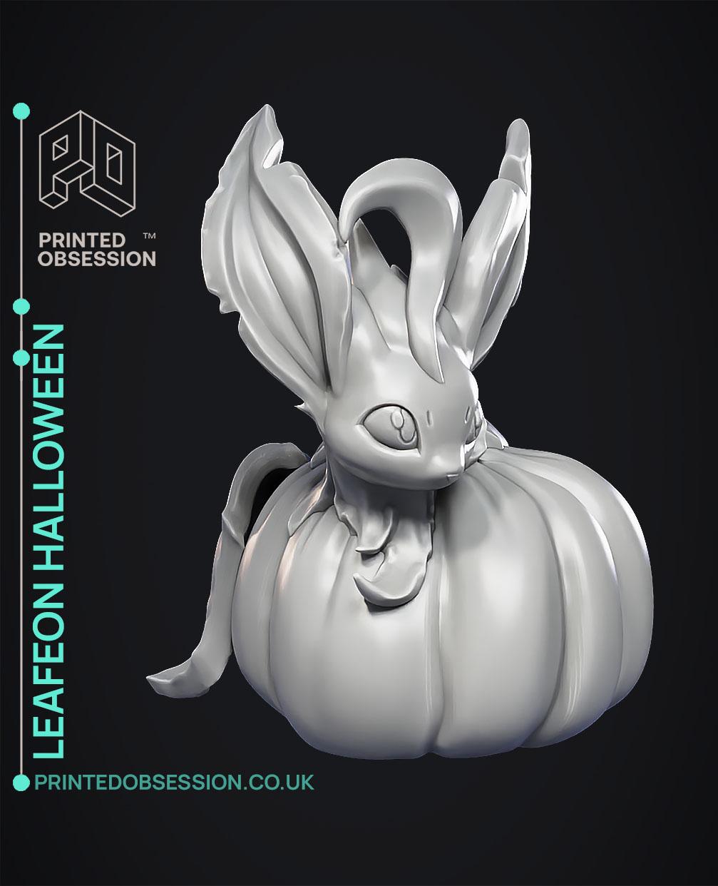 Leafeon Halloween - Pokemon - Fan Art 3d model