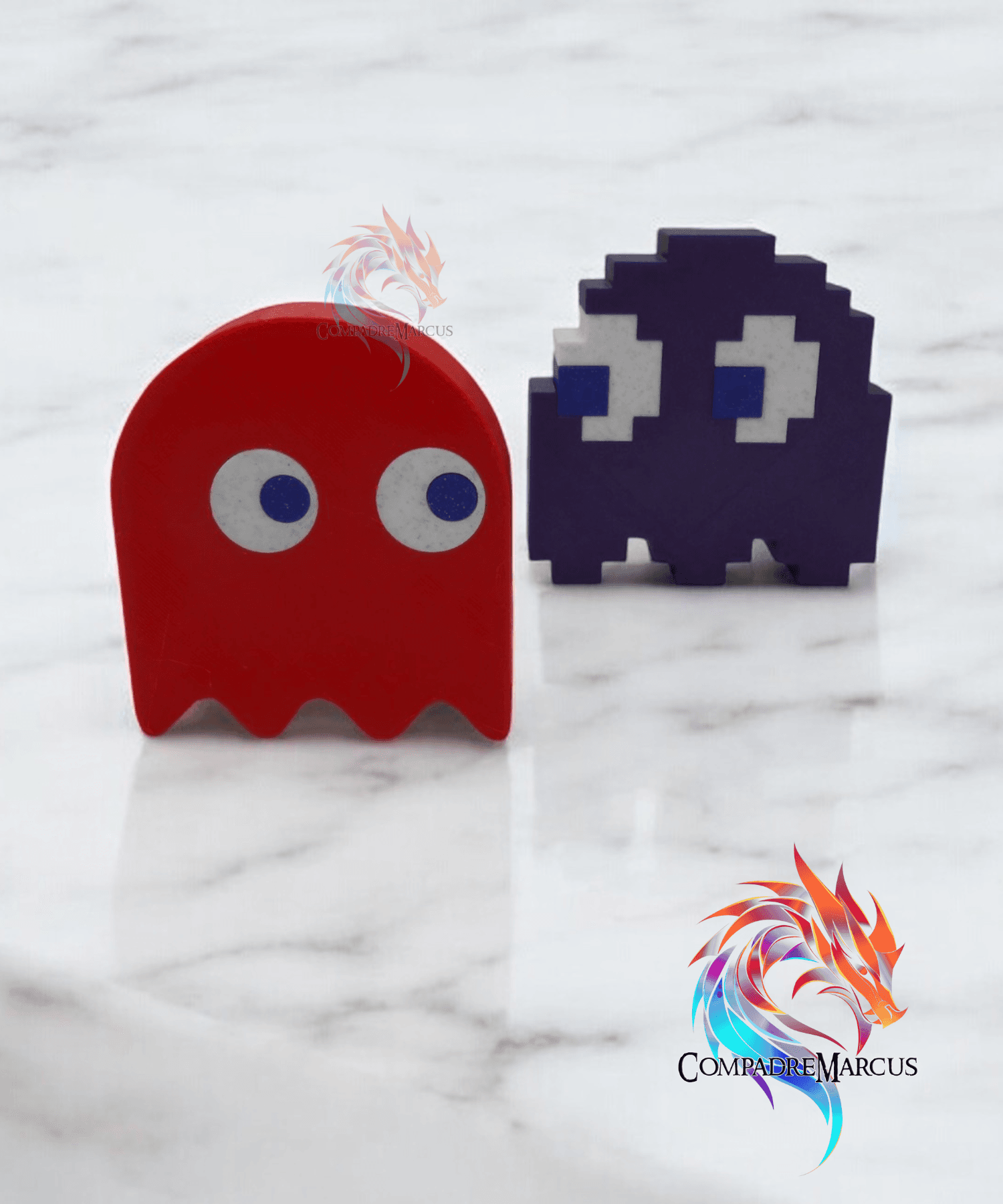 Pac-man ghost evolution figures / set of 3 / 3mf included 3d model