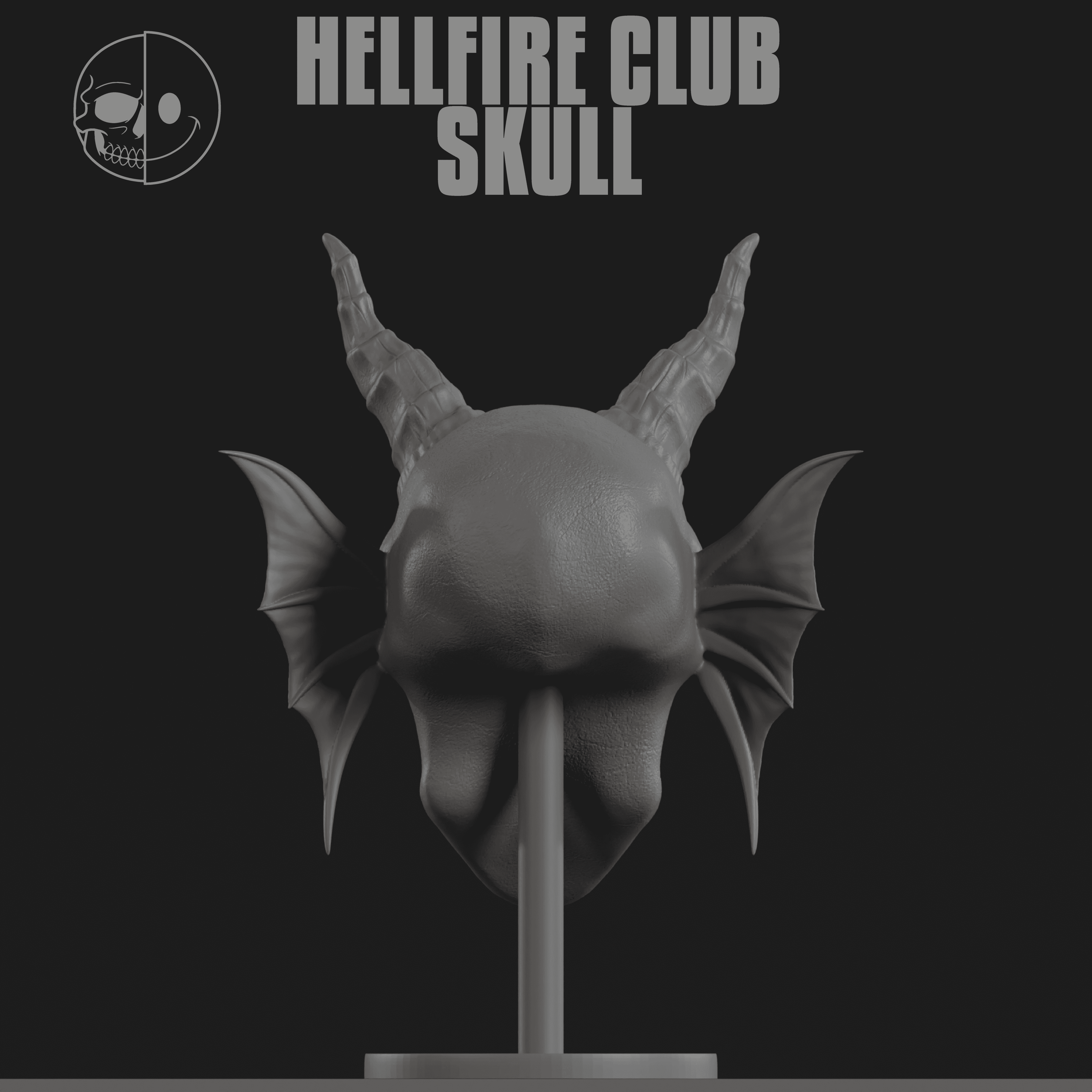 DEADNICE - HELLFIRE SKULL.stl 3d model
