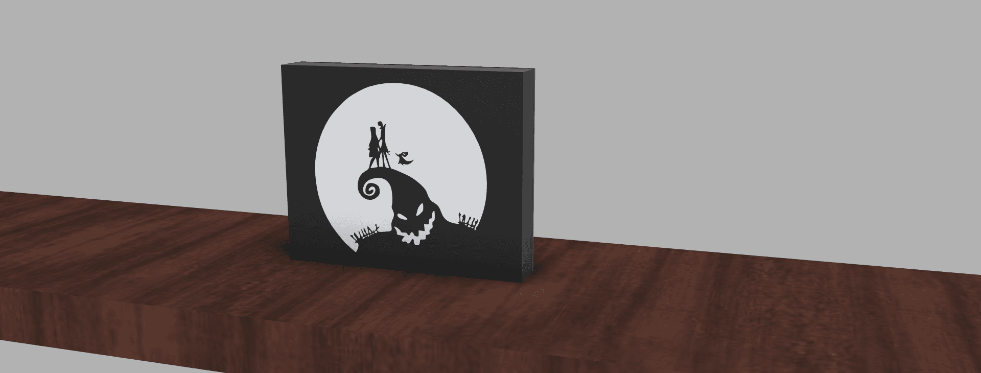 Nightmare Before Christmas Lightbox 3d model