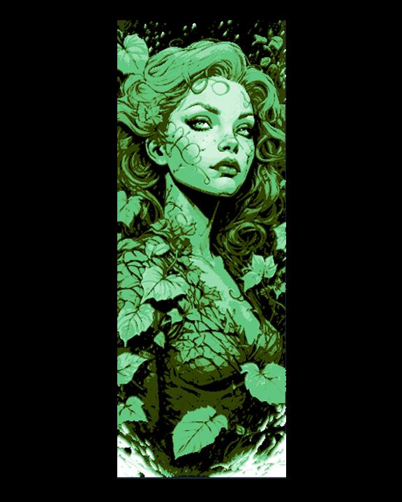 Fan Art Set of 3 Bookmarks - DC Comic Character Art of Poison Ivy 3d model