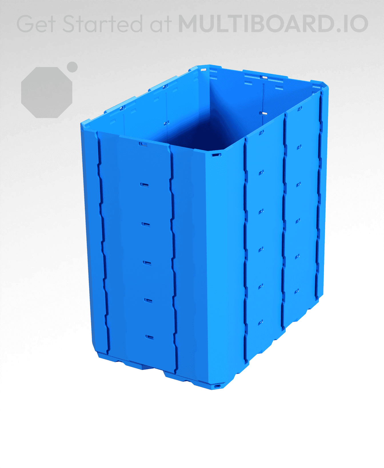 2x3x3 - Full Multipoint Rail - Multibin Shell 3d model