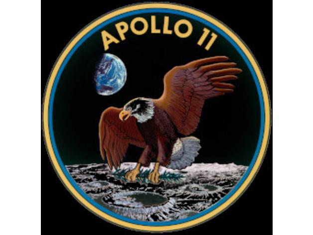 Apollo 11 Mission Patch 3d model