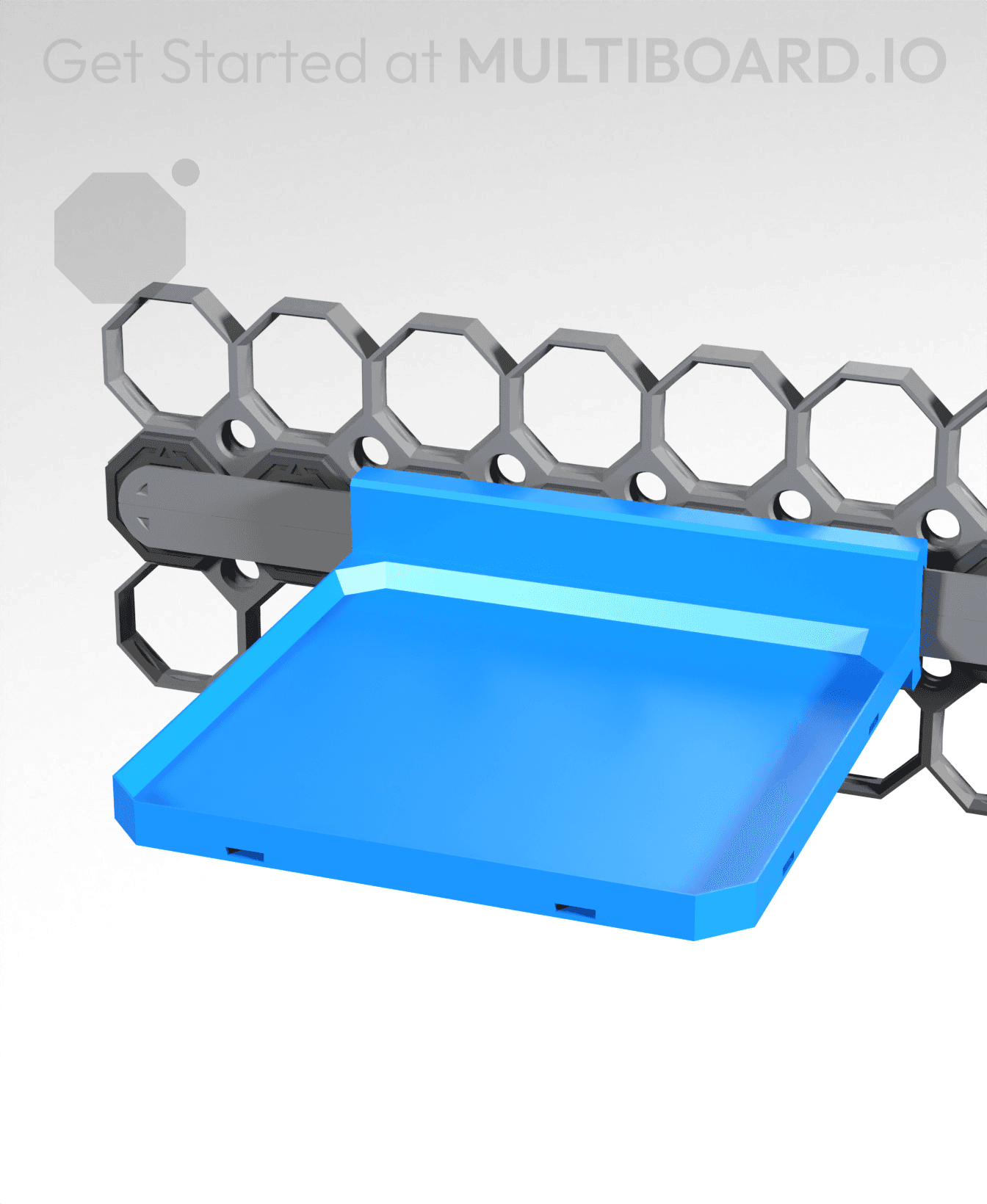 2x2 Shelf - Rail Slider 3d model