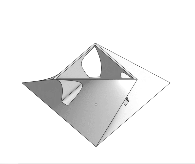 Modern Cube Stand 3d model