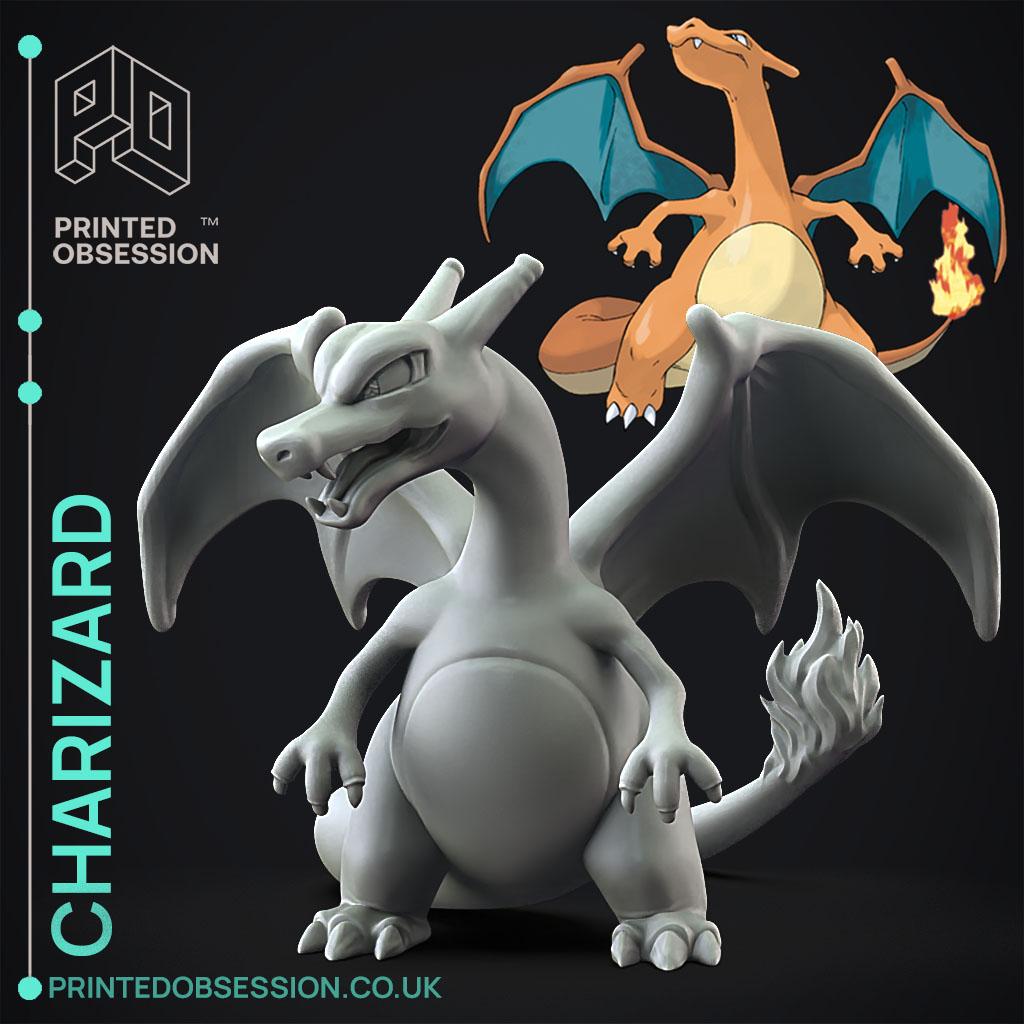 Pokemon - Mega Charizard X Figure 3D model 3D printable