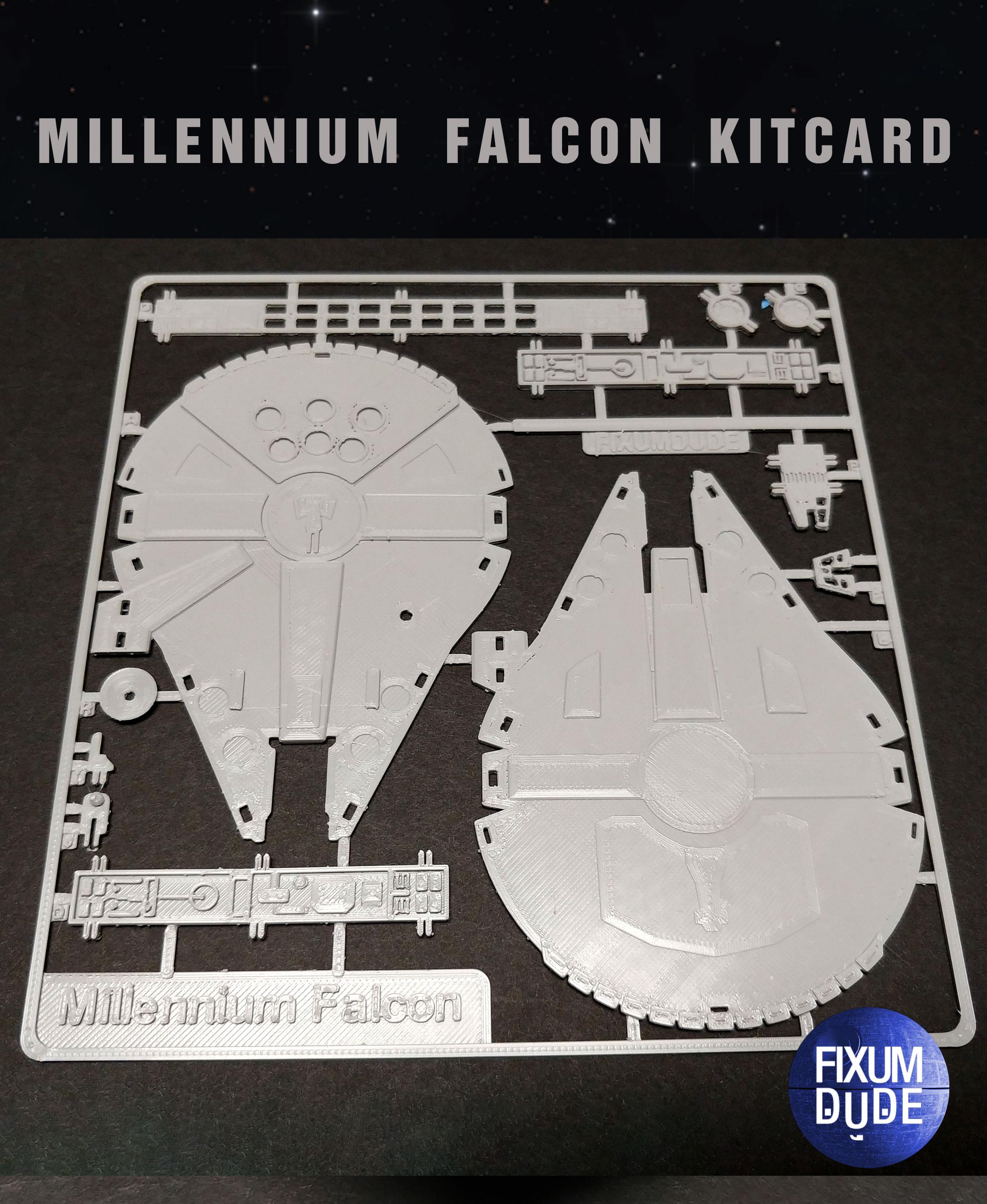 Star Wars Millennium Falcon Kit Card by Fixumdude 3d model