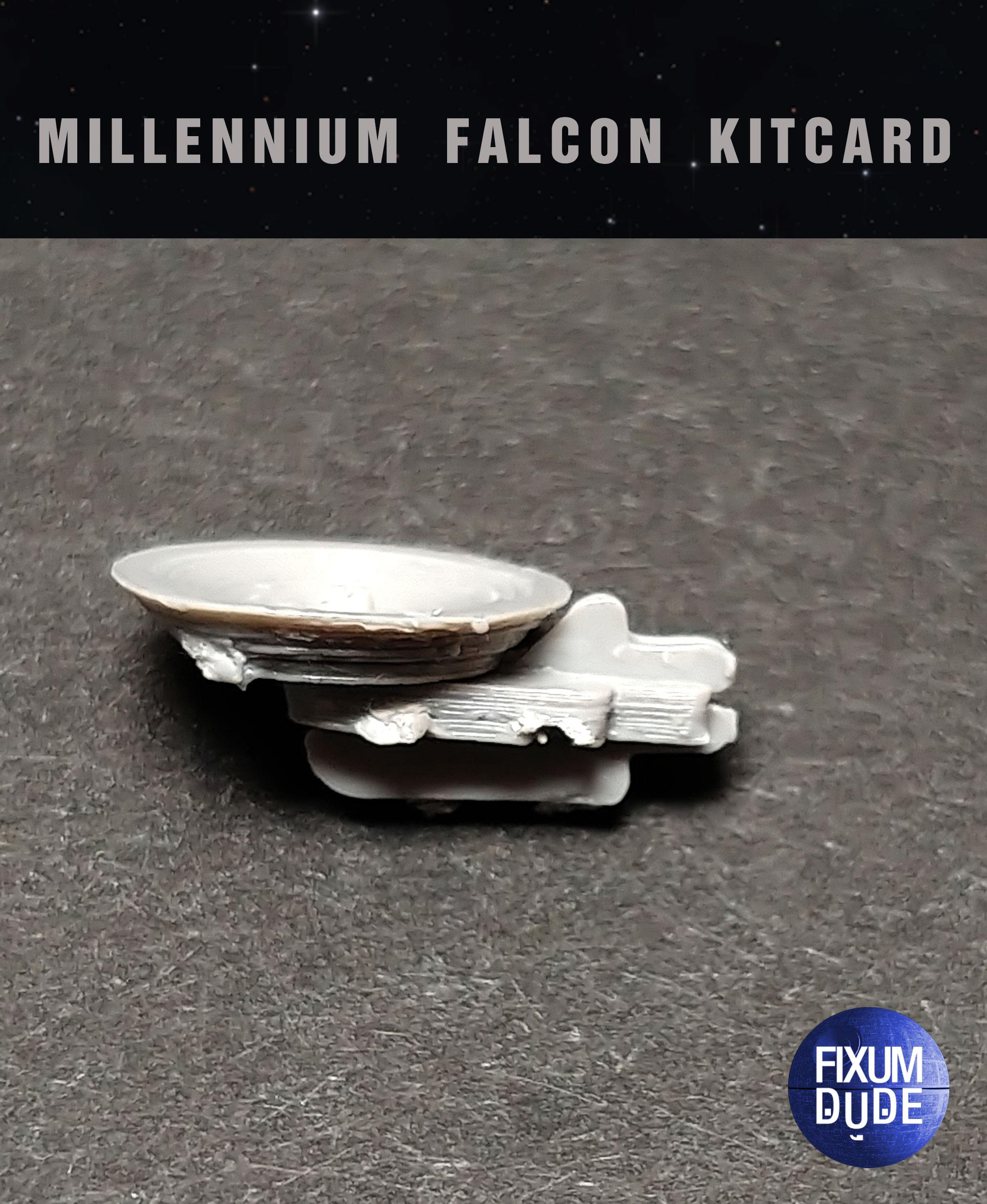 Star Wars Millennium Falcon Kit Card by Fixumdude 3d model