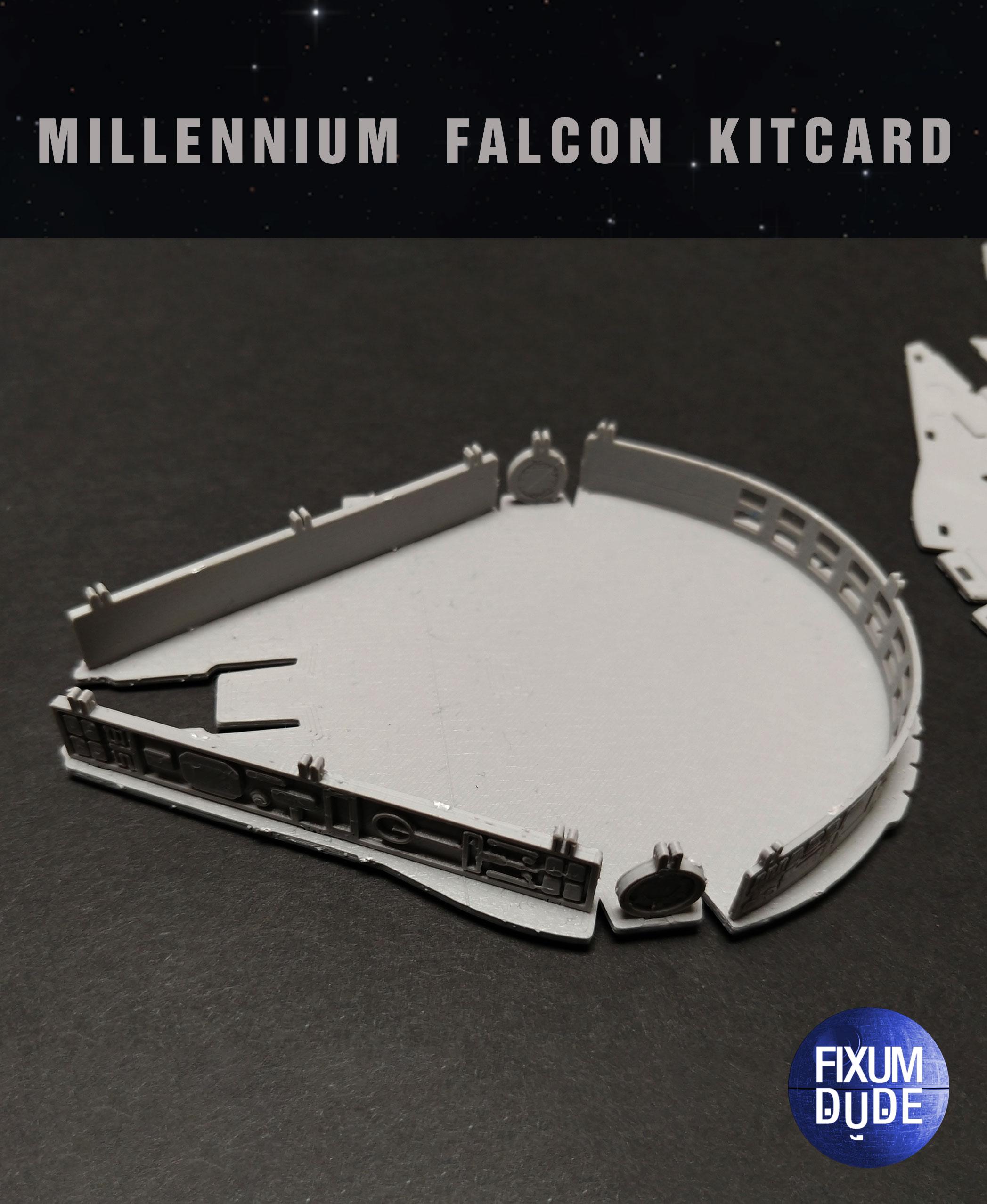 Star Wars Millennium Falcon Kit Card by Fixumdude 3d model