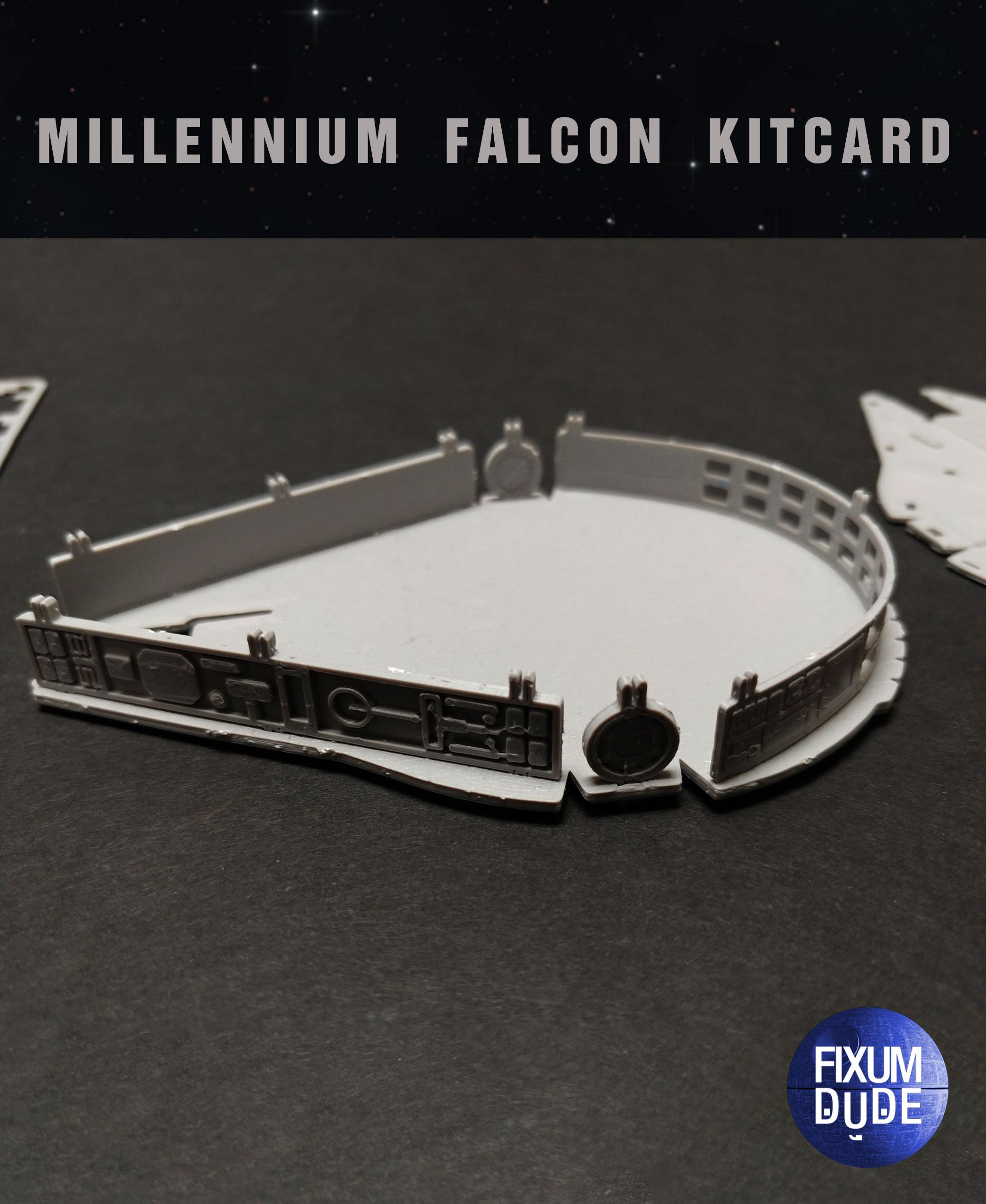 Star Wars Millennium Falcon Kit Card by Fixumdude 3d model